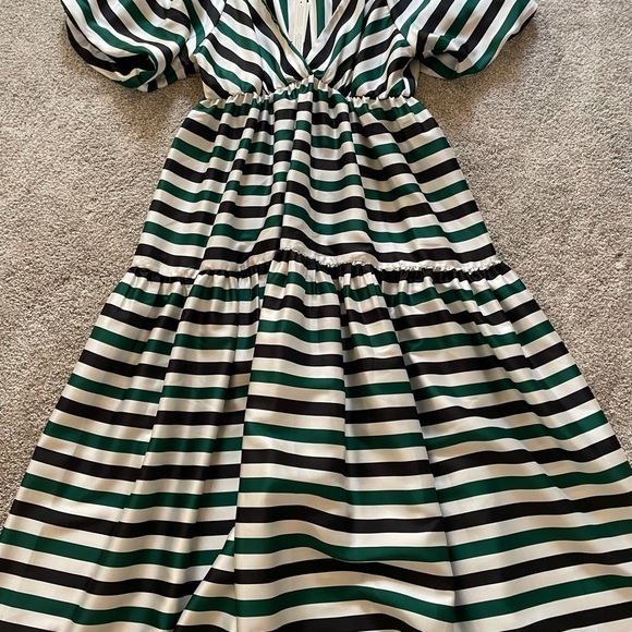Anthropologie Black and White Striped Maxi Dress - Picture 9 of 11